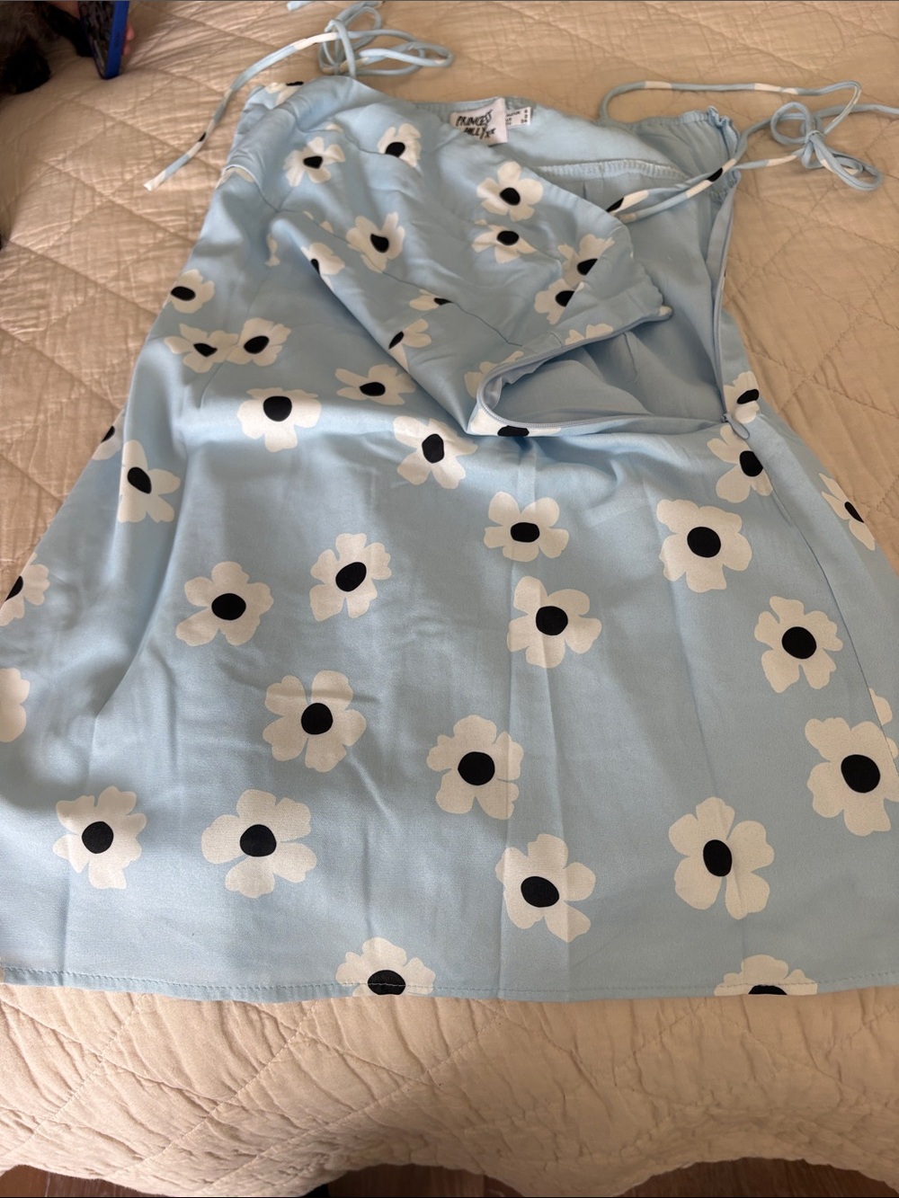 Princess Polly Pale Blue Floral Slip Dress - Picture 3 of 8